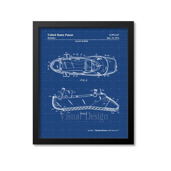 Ballet Shoe Patent Print