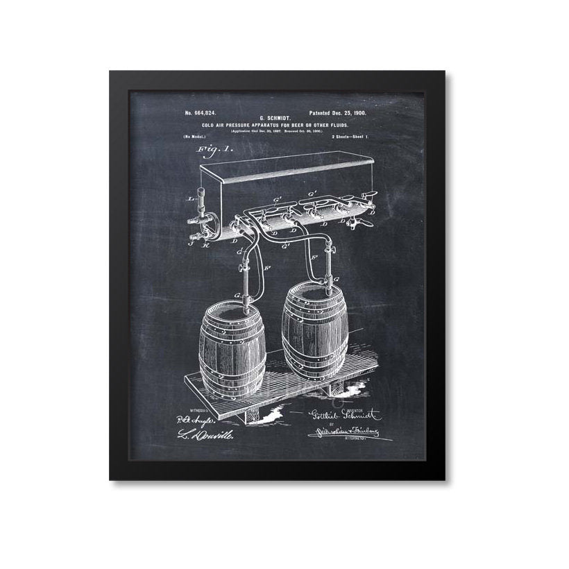Beer Cold Air Pressure Apparatus Patent Print