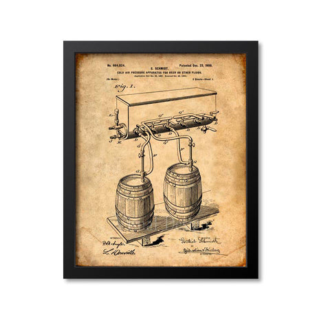 Beer Cold Air Pressure Apparatus Patent Print