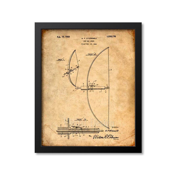 Bow And Arrow Patent Print