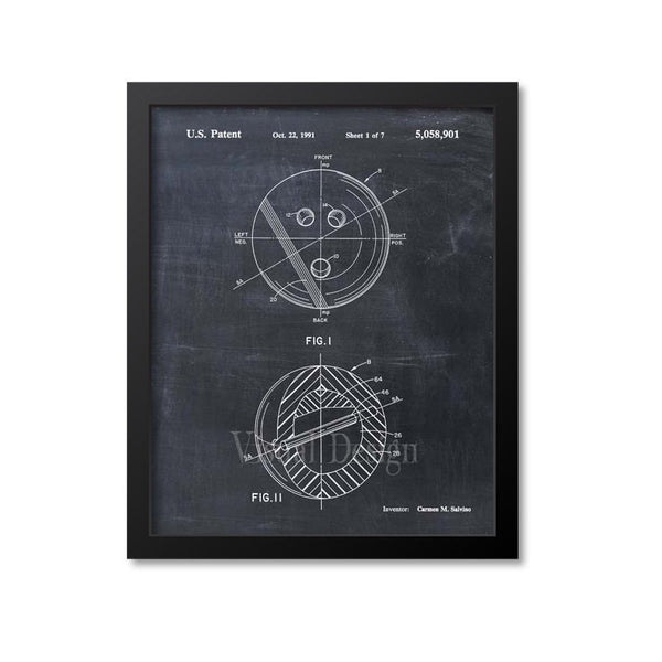 Bowling Ball Patent Print