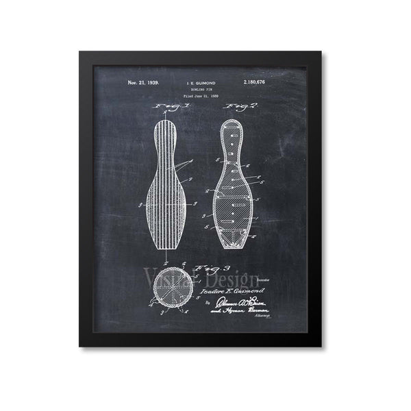 Bowling Pin Patent Print