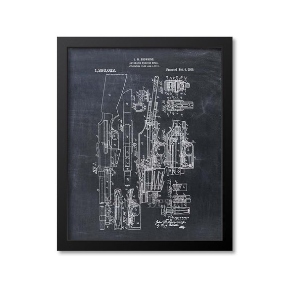 Browning Automatic Rifle Patent Print