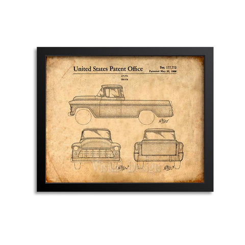 Chevy Truck Patent Print
