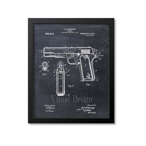 Colt 45 M1911 Pistol Patent Print