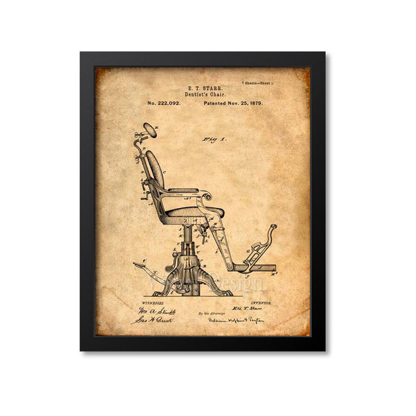 Dentist'S Chair Patent Print