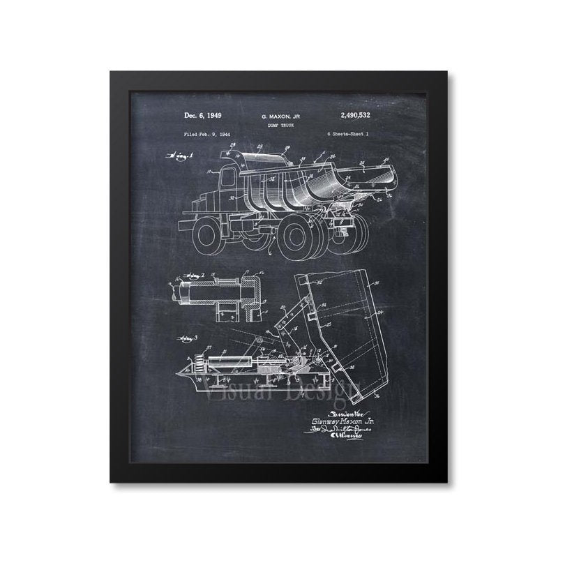 Dump Truck Patent Print