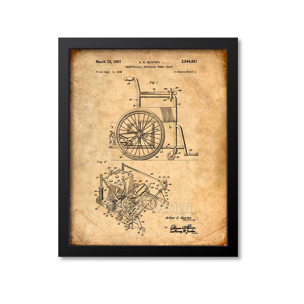 Electric Wheelchair Patent Print