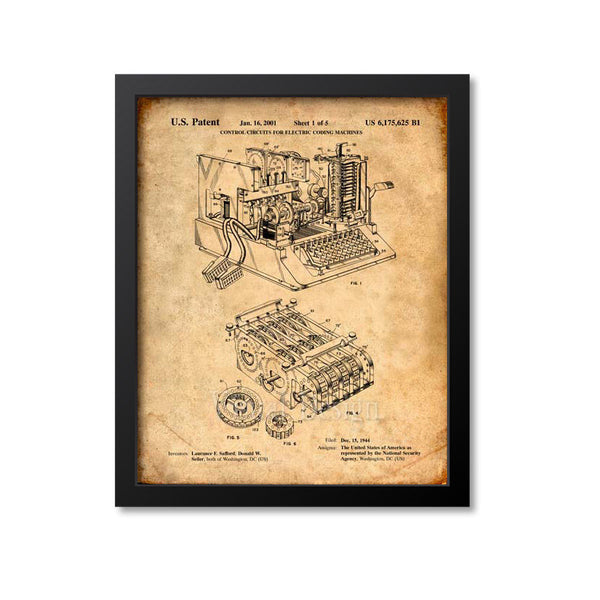 Encryption Machine Patent Print