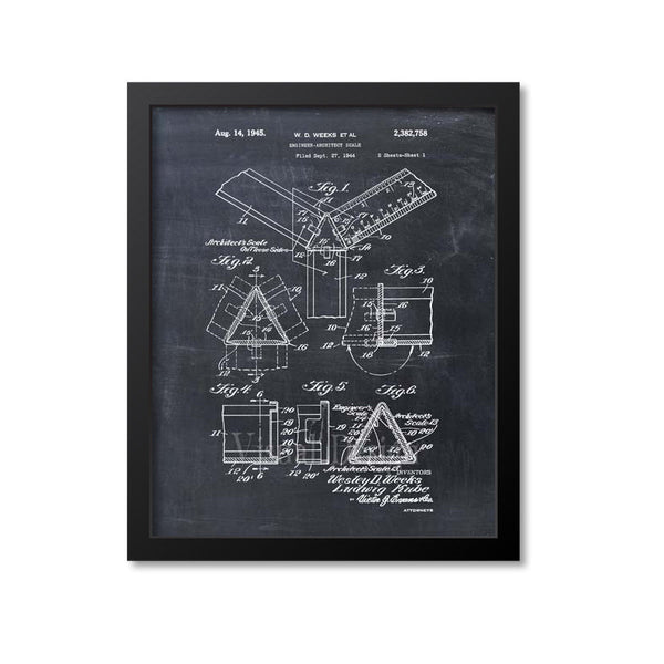 Engineer Architect Scale Patent Print