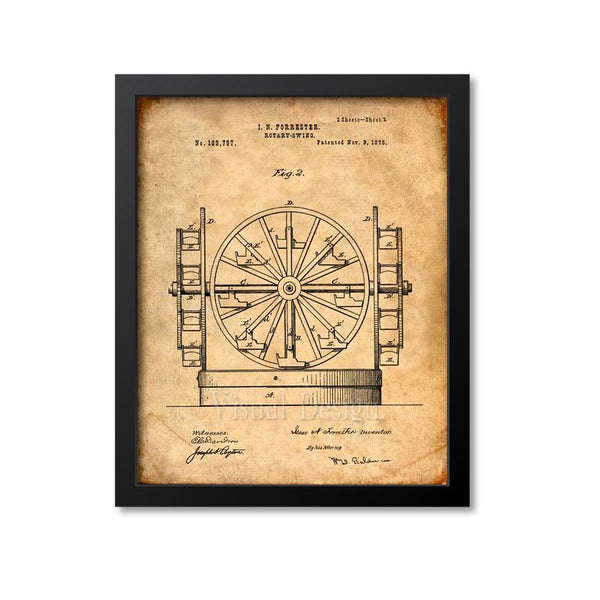 Ferris Wheel Patent Print