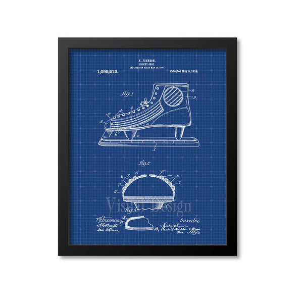 Figure Skate Patent Print