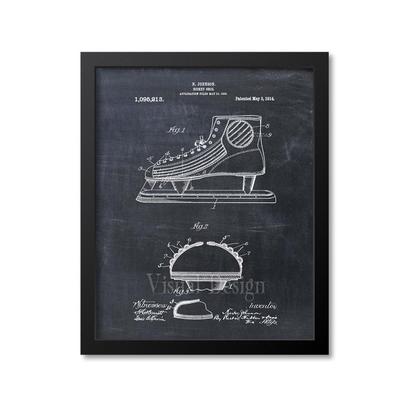 Figure Skate Patent Print