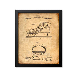 Figure Skate Patent Print