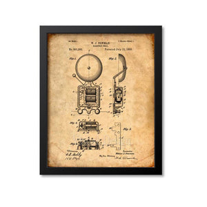 Fire Alarm Patent Print