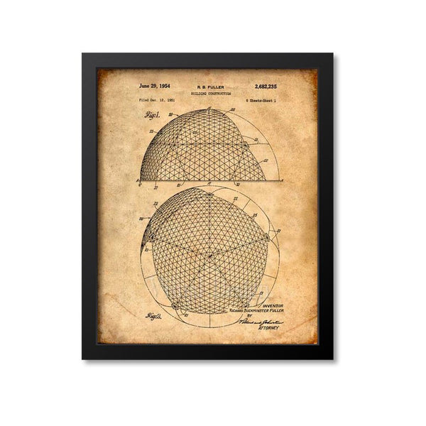 Geodesic Dome Patent Print