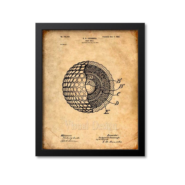 Golf Ball Patent Print