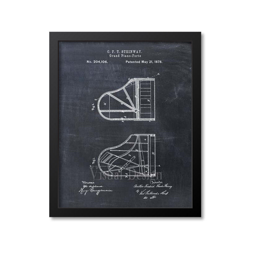 Grand Piano Patent Print