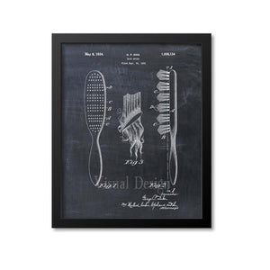 Hair Brush Patent Print