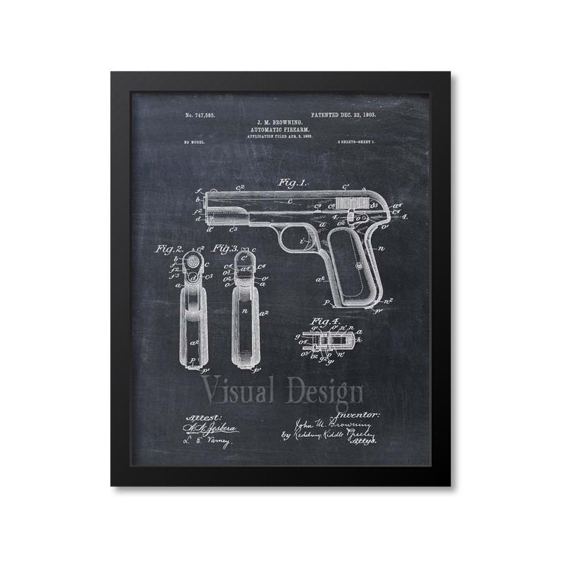 Handgun Patent Print