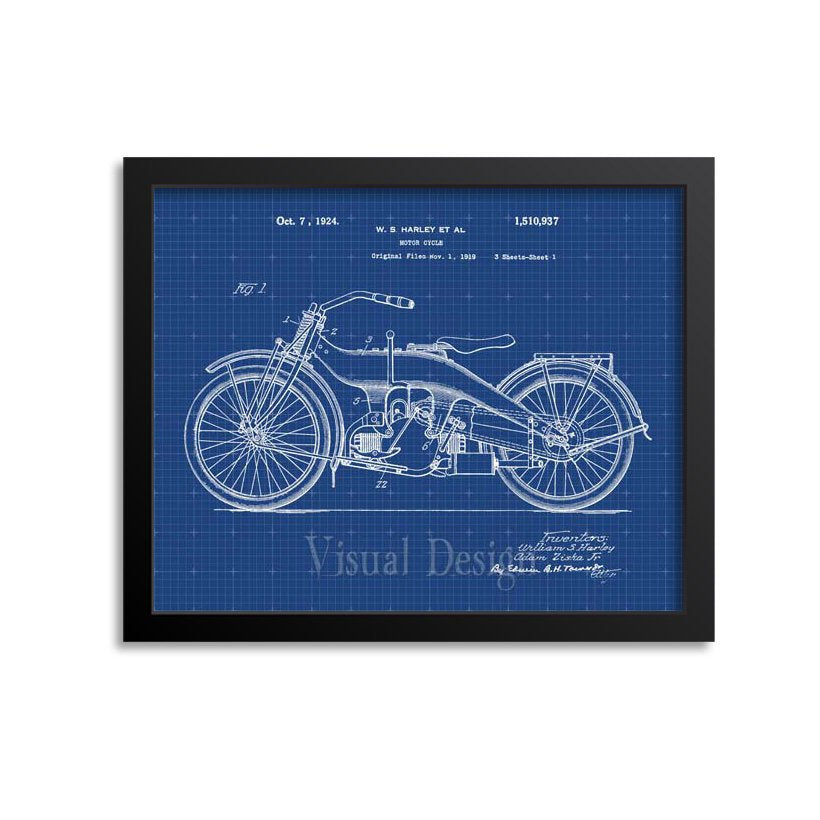 Motorcycle Patent Print – Print A Patent