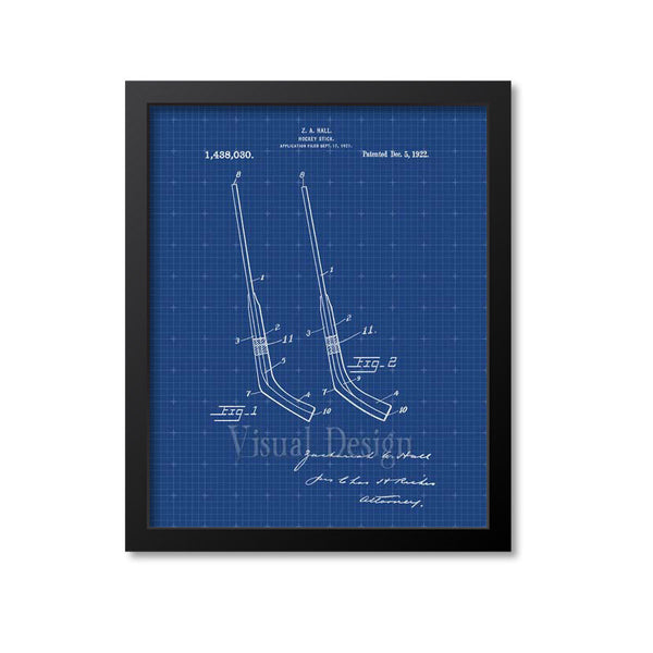 Hockey Stick Patent Print