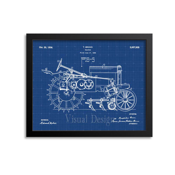 John Deere Tractor Patent Print