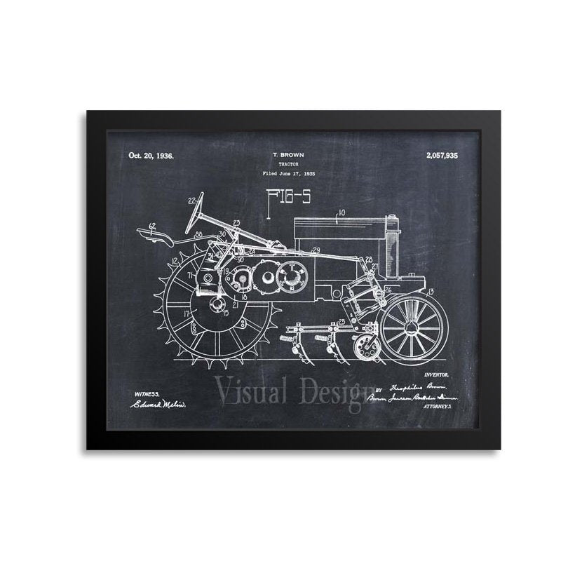 John Deere Tractor Patent Print