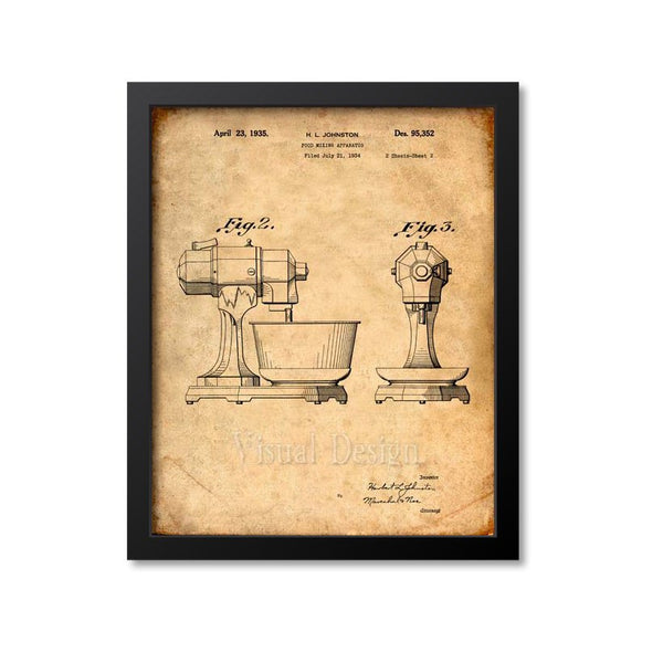 Kitchen Mixer Patent Print
