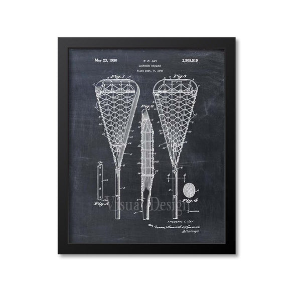 Lacrosse Stick Patent Print