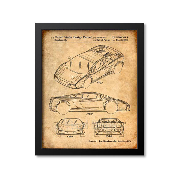Lamborghini Patent Print