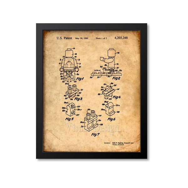 Lego Man Patent Print