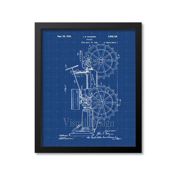 Massey Harris Tractor Patent Print