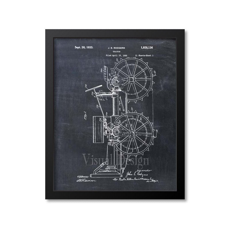 Massey Harris Tractor Patent Print