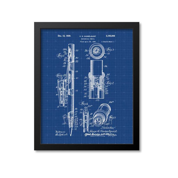 Mechanical Pencil Patent Print