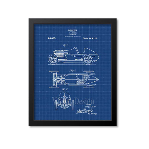 Miller Race Car Patent Print