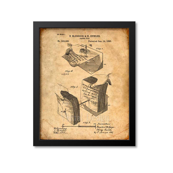 Paper File Patent Print