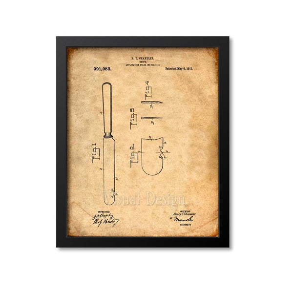 Knife Art Patent Print