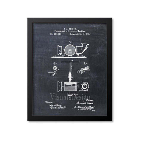 Phonograph Patent Print