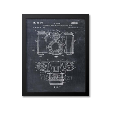 Photographic Camera Patent Print