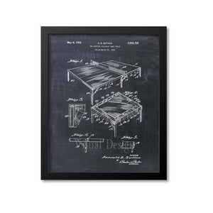 Ping Pong Table Patent Print
