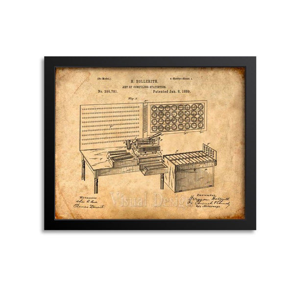 Punched Card Tabulation Patent Print
