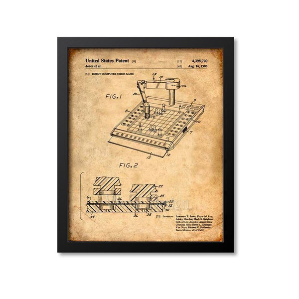 Robot Computer Chess Patent Print