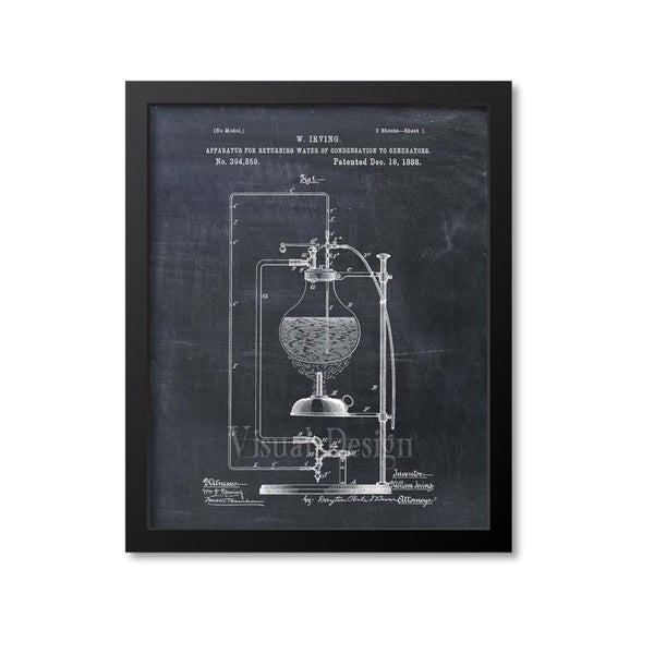 Science Equipment Water Condensation Patent Print