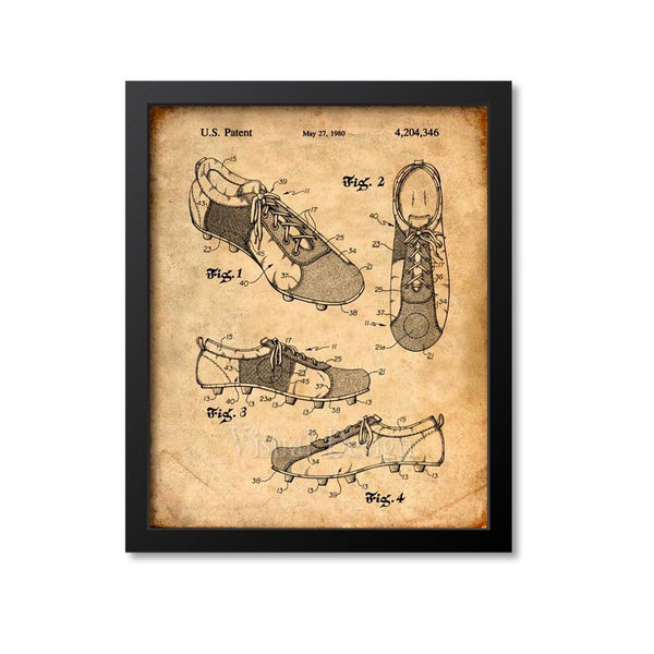 Soccer Shoes Patent Print