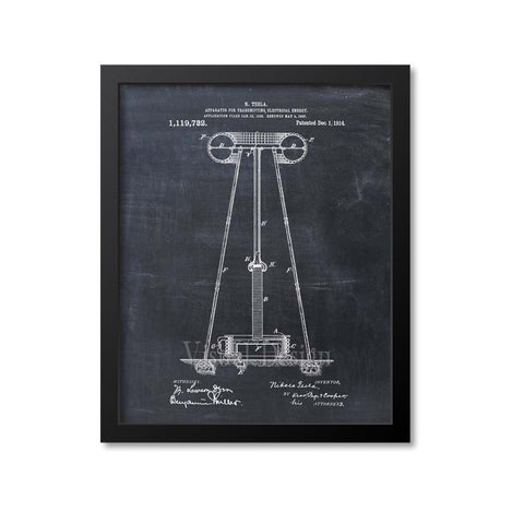 Tesla Coil Patent Print