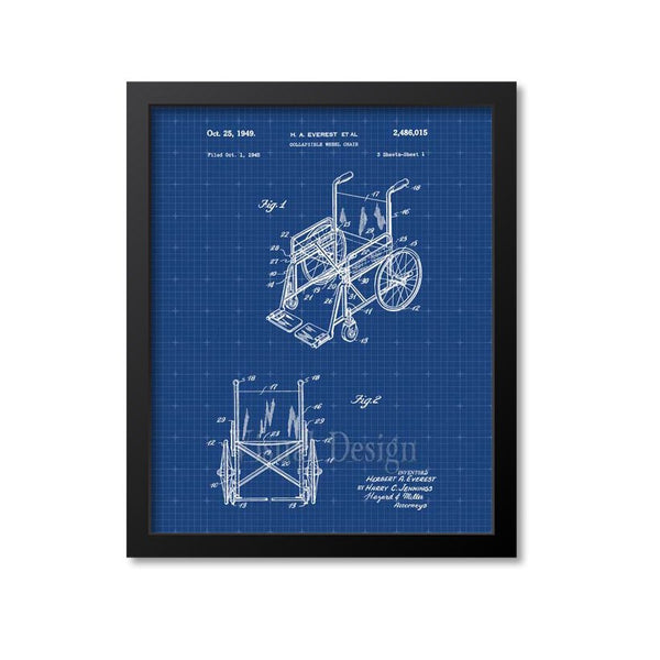 Wheelchair Patent Print