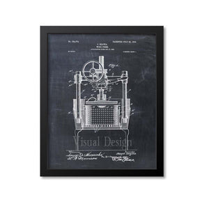 Wine Press Patent Print