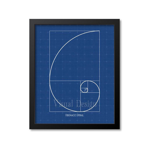 Fibonacci Spiral Wall Art